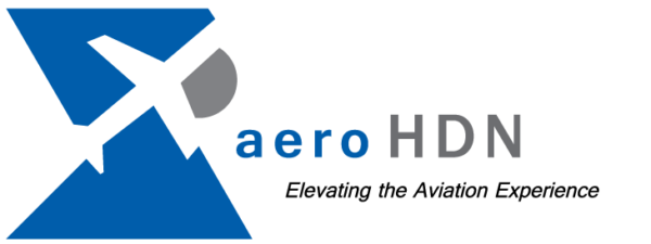 Business Aviation Group Xero AeroHDN logo on a black background.