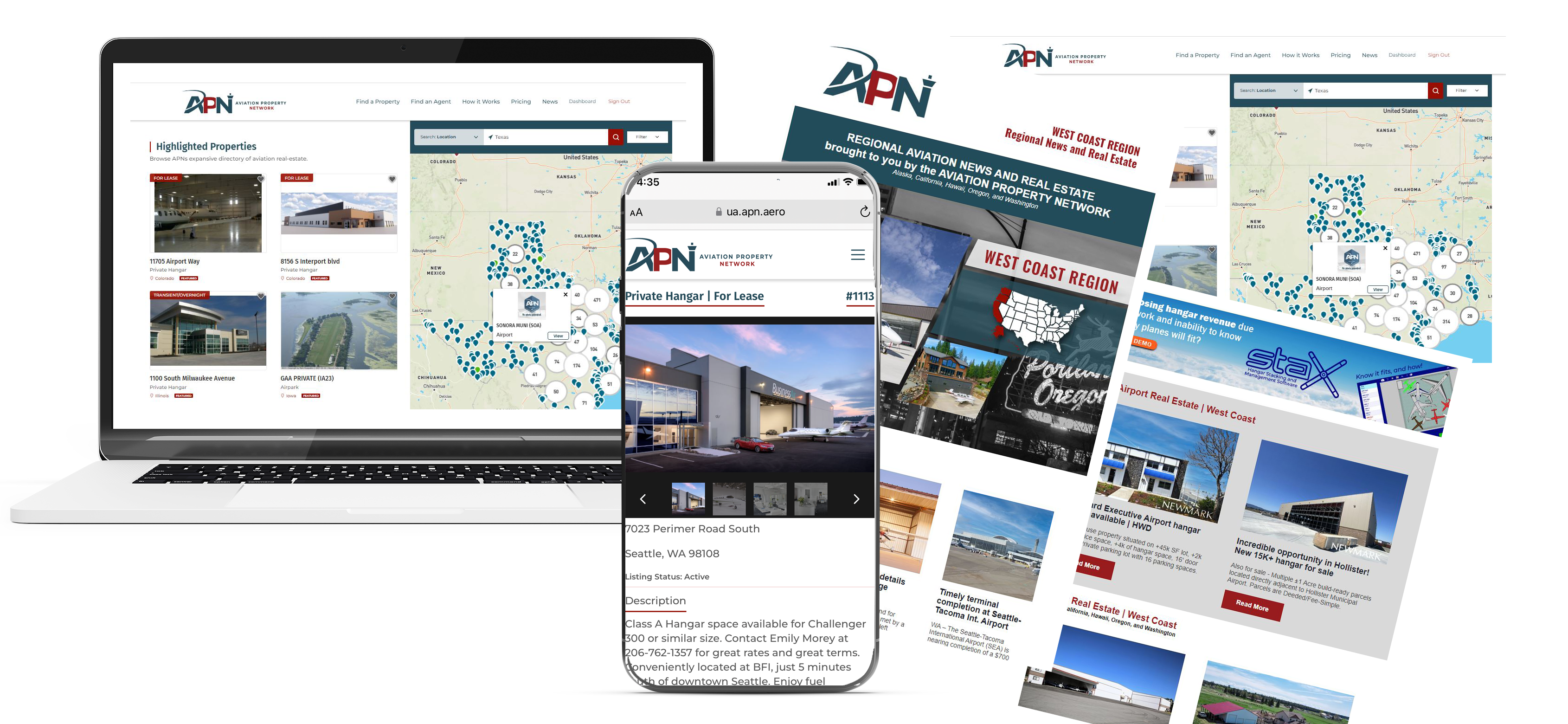 Preview of Aviation Property Network Logo website & mobile
